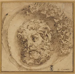 Chefe de Fauno em Côncavo (roundel)